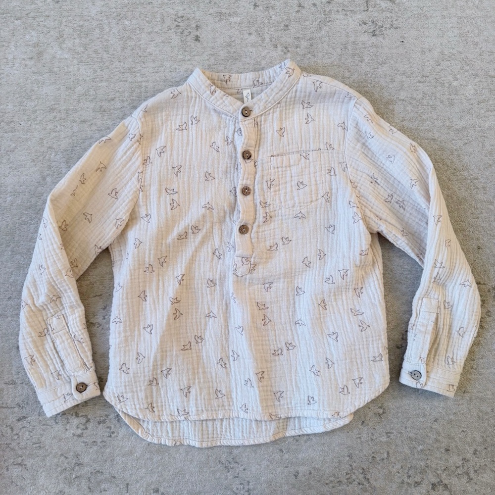 Rylee + Cru Muslin Bird Shirt